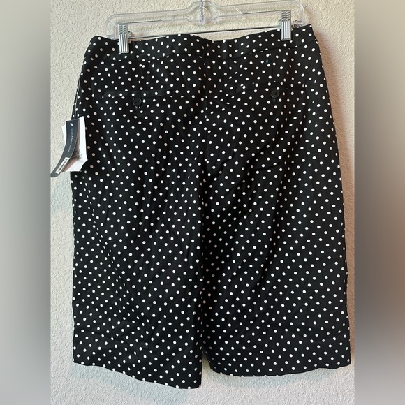 New Jones New York Black and White Polka Dot Women's Shorts Size 10 - Picture 5 of 9